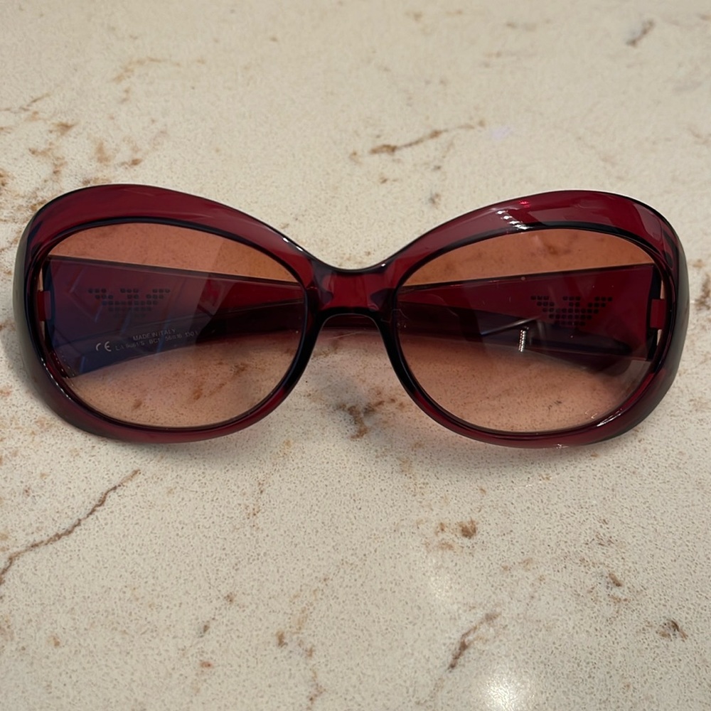 Giorgio Armani red sunglasses